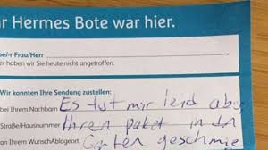 Ich bin lange auf der suche, aber am ende habe ich endlich das richtige gefunden. Hermes Bote Im Weihnachtsstress Mit Dieser Reaktion Hat Der Empfanger Nicht Gerechnet