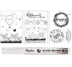 Vorlagen für kreidemarker kostenlos : Fenster Malvorlagen Fruhling Ostern Inkl Kreide Marker Vbs Hobby Bastelshop