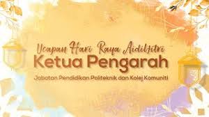 We did not find results for: Ucapan Raya Daripada Ketua Pengarah Jabatan Pendidikan Politeknik Dan Kolej Komuniti Youtube
