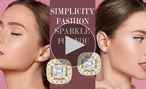 Amazon.com: 14K Gold Earrings, Gold Stud Earrings for Women Hypoallergenic  Cushion-shaped Small Cubic Zirconia Stud Earring for Women 10mm: Clothing,  Shoes & Jewelry