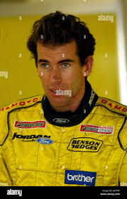 Ralph Firman in his Jordan during pre-season testing at Silverstone. The  Formula One season will begin next month with the first race taking place  in Melbourne, Australia Stock Photo