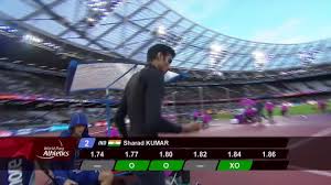 Find official results from all paralympic games events, selected para sport world championships and other international para sport events. Sharad Kumar Silver Men S High Jump T42 Final London 2017 World Para Athletics Championships Youtube