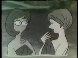 ロゼット洗顔パスタ 白子さんと黒子さん 猫 イラスト ゆるい 子供時代 レトロポスター