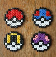 Pokeballs Pokemon Perle Perle A Repasser Modeles Perle