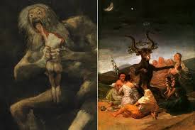 Witches sabbath the great he goat. Francisco Goya Bio Age Height Pantings Art