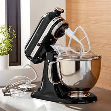 Rated 5 out of 5 by jre0610 from great product i received my new 6 qt kitchenaid stand mixer for my 78th birthday. Kitchenaid Ksm150psob Artisan Onyx Black Stand Mix Reviews Crate And Barrel