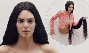 Kendall jenner, bella hadid, and kaia gerber by dexter navy for alexander wang s/s18. Kendall Jenner Appears Topless In Photos For Art Magazine Daily Mail Online