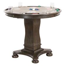 We partnered with american heritage billiards to create our pb poker table. Vegas Counter Height Dining Chess And Poker Table 42 Distressed Gray Wood Sunset Trading