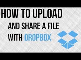 How To Upload And Share A File With Dropbox Dropbox Tutorial Bing Video Tutorial Dropbox Videos Tutorial