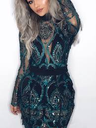 Premium See Through Sequins Cocktail Party Dress Party Dresses Party Dresses For Girls Cheap Party Dresses Bodycon Dress With Sleeves Mini Dress Party Dress