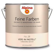 Vers means toward literally, as in movement toward something or the direction something faces choosing between the french prepositions vers and envers. Alpina Wandfarbe Feine Farben No 28 Vers In Pastell Apricot 2 5 L