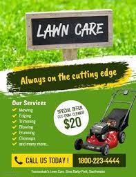 Lawn Mowing Flyer Template New Customizable Design Templates For Lawn Maintenance Postermywall Lawn Lawn Mowing Business Lawn Care Business Lawn Care Logo