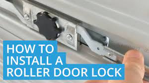 Security bars are widely available and most of them do a pretty good job when it comes to reinforcing a door from the inside. How To Install A Roller Door Lock Diy Youtube
