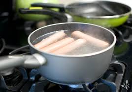 When your frying pan is hot enough, place the hot dogs into it. How To Boil The Perfect Hot Dog On The Stove Kitchensanity