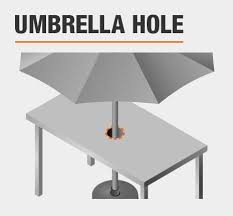 Rectangle patio outdoor dining table acacia wood tabletop w/2'' umbrella hole. Hampton Bay Statesville Pewter 7 Piece Aluminum Outdoor Dining Set Fca70357d St The Home Depot Patio Dining Set Outdoor Dining Patio Set