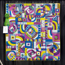 2025 AQS QuiltWeek - Daytona Beach Quilt Contest Modern Quilts Honorable  Mention: SLIGHTLY ASKEW, Ashley Jurney, Fancy Gap, VA Learn more about the  AQS Quilt Contest here:  https://www.americanquilter.com/quiltweek/aqs-quilt-contests/