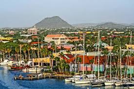 The city also is home to some of the island's local residents and also many governmental buildings. Oranjestad Aruba Aerial View Of Oranjestad Marina 13927665