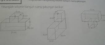 Hitunglah Volume Bangun Ruang Gabungan Berikut Brainly Co Id