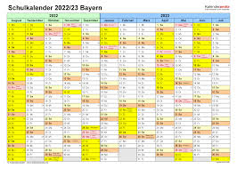 Wir bieten ihnen alle genannten formate kostenlos an! Schulkalender 2022 2023 Bayern Fur Pdf