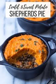 Vegetarian Shepherd S Pie With Lentils Sweet Potato Topping Recipe In 2020 Sweet Potato Lentil Vegetarian Recipes Easy Dinner Sweet Potato Toppings