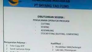 Lamaran pabrik sepatu rembang : Info Lowongan Kerja Pabrik Sepatu Rembang Edukasi Lif Co Id