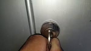 Take your lever and insert its short end into the lock. How To Change Mailbox Lock Simple Youtube