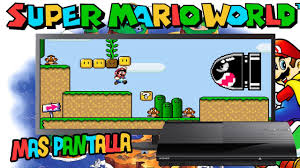 Juega a super mario world, es un juego de género de platform . Super Mario World Widescreen Snes Rom Hack En 16 9 Para Tu Playstation 3 Youtube