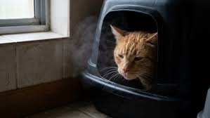 Photo Votre chat boude sa litière couverte et vous croyez à un caprice