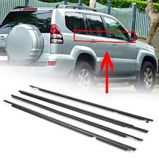 Japan used toyota land cruiser prado suv for sale. Gzyf 4pcs Window Moulding Trim Seal Belt Weather Stripping Compatible With Toyota Land Cruiser Prado 120 Series 2003 2009 Lexus Gx470 2003 2009 Buy Online In Guatemala At Guatemala Desertcart Com Productid 168141978
