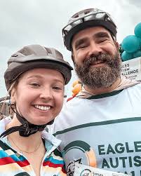 More great pictures of Jason at today's Eagles Autism Challenge in Philly  💚🦅