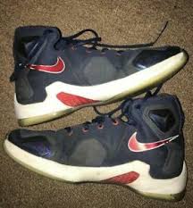 Nike lebron james 13 shoes bhm. Nike Lebron James Xiii 13 Navy Blue Red White Size 7 886066993278 Ebay