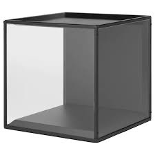 Sammanhang Vitrine Avec Couvercle Noir Verre Ikea Glass Display Box Ikea Eket