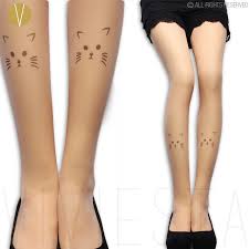 The cat tattoo pose you choose is an important aspect of your design. Kitten Tattoo Tights 20d Women S Girls Fancy Lovely Cute Cat Kitty Puss Pussy Knee Fake Print Sheer Nude Stockings Pantyhose Leggings Aliexpress