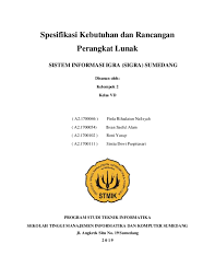 Antarmuka eksternal antarmuka komunikasi bagian ini harus menspesifikasikan berbagai antarmuka untuk komunikasi, seperti protokol jaringan lokal. Pdf Spesifikasi Kebutuhan Dan Rancangan Perangkat Lunak Sistem Informasi Igra Sigra Sumedang Sintia Dewi Puspitasari Academia Edu