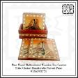 Shisham wood multicolored wooden tea coaster