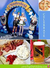 Find oktoberfest costumes to dress up for your german theme party. Oktoberfest Party Ideas And German Theme Party Oktoberfest Party Octoberfest Party Oktoberfest