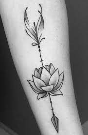 Tattoo Arrow Flower Bows 44 Ideas Arrow Tattoos Tattoos Flower Tattoo Meanings