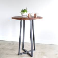 Round Industrial Reclaimed Wood Pub Table 42 Bar Height In 2020 With Images Pub Table Table Reclaimed Wood