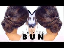 Easy updos to wear with everything. 2 Minute Elegant Bun Hairstyle Easy Updo Hairstyles Hair Styles Easy Updo Hairstyles Easy Bun Hairstyles