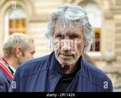 Singer, songwriter and bassist Roger Waters, best known as the bass player  and one of the main songwriters in the rock band Pink Floyd, is shown  performing