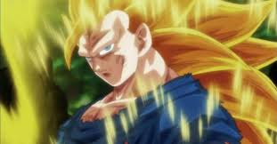 Goku transforms into his super saiyan 3 form for the first time in episode 245 of the anime dragon ball z, with the title: Dragon Ball Z Gets Shintani Makeover In This Super Saiyan 3 Goku Sketch