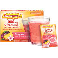 Pharmacopeia, consumerlab, or nsf international. Emergen C 1000mg Vitamin C Powder With Antioxidants B Vitamins And Electrolytes For Immune Support Caffeine Free Vitamin C Supplement Fizzy Drink Mix Tropical Flavor 30 Count 1 Month Supply Walmart Com