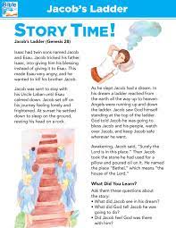 Jacob S Ladder Preschool Bible Lessons Easy Kids Bible Story For Children S Church Lesson Bible Stories For Kids Preschool Bible Lessons Toddler Bible Lessons