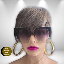 Silver Hair Clip in Extensions