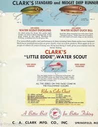 clark water scout lure chart finandflame vintage fishing