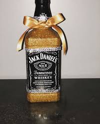 Glittered Jack Daniels Liquor Bottle Jack Daniels Bottle Glitter Champagne Bottles Glitter Bottle