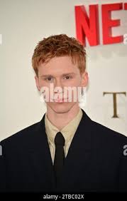 London, UK. Luther Ford, Meg Bellamy and Ed McVey at The Crown Season 6  finale. Royal Festival Hall. 5th December 2023. Ref:LMK11-S061223-001.  Steve Bealing/Landmark Media Stock Photo