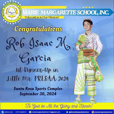 Congratulations to all our winners and representatives at the recent PRISAA  Sports Opening 2024! Thank you for representing us with excellence and  bringing honor to our school. Soar high, Margarittians!  #mmsheartandexcellenceat25 #mmsgloriousat25 #