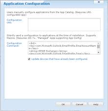 Xml Configuration For Outlook App For Ios