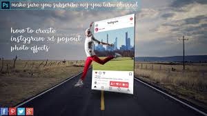 Instagram 3d Pop Out Photo Effects Photoshop Tutorial Photo Effects Photoshop Tutorial Instagram Photo Frame